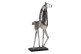Sculture Pferd Aluminium Silber 50x23x115cm