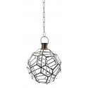 Lampadario in vetro bronzo 34x34x40cm
