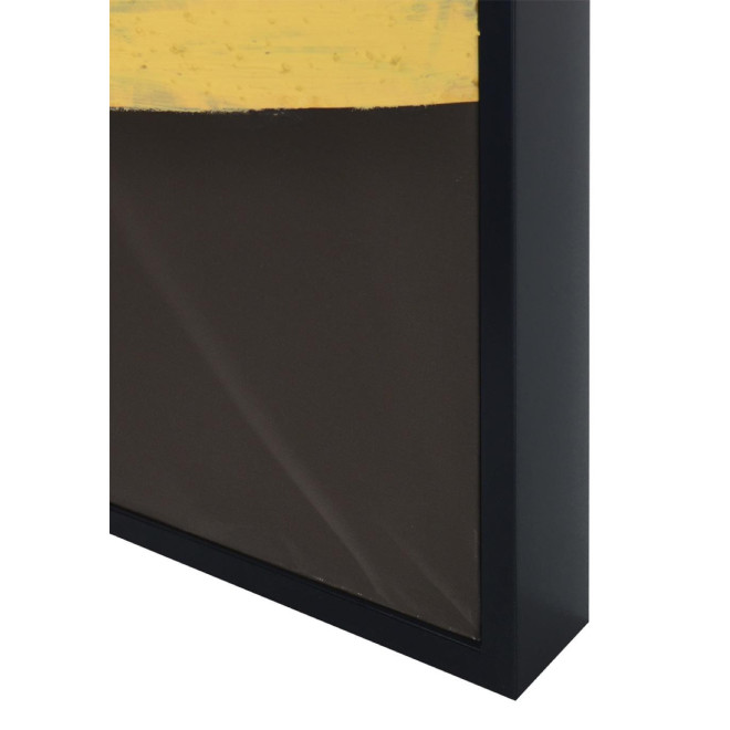 Tableau Bois Toile Or 100x140cm