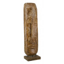 Brown Wood Statue 35x25x130cm
