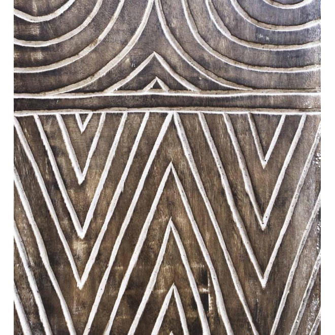Triptyque Bois Marron 105x2x140cm