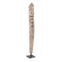 Statue Naturholz 14x14x108cm