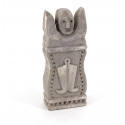 Statue Stein Grau 10x5x27cm