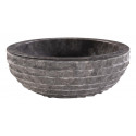 Lavabo de mármol gris 40x40x15cm