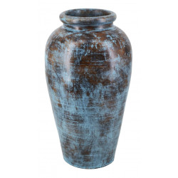 Vase TerreCuite Bleu 33x33x60cm