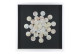 Cuadro de cristal negro nacarado 60x60cm