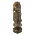 Statue Holz Braun 25x25x100cm