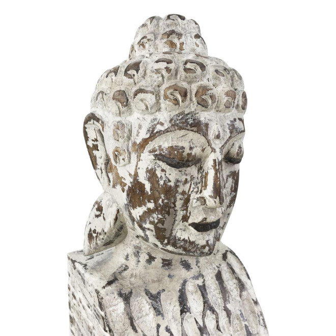 Statue Bois Blanc 15x15x75cm