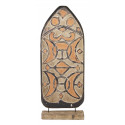 Escultura de madera marrón 45x15x110cm