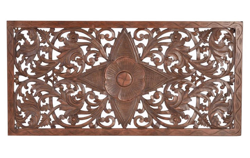 Tête De Lit Bois Marron 166x3x81cm