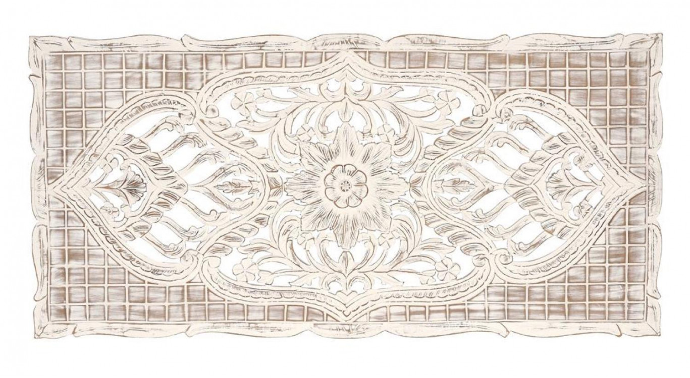 Tête De Lit Bois Blanc 166x3x81cm