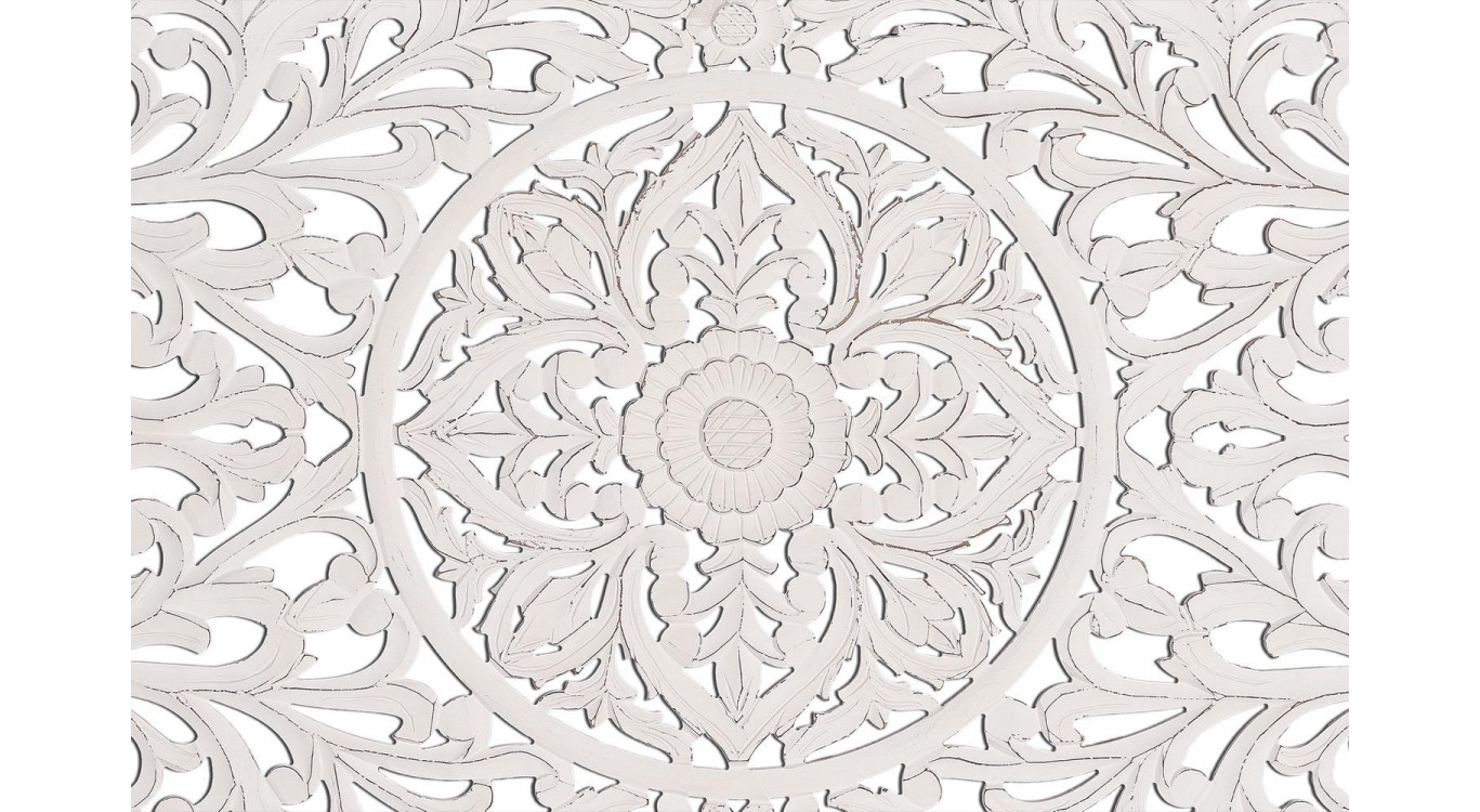 Tête De Lit Bois Blanc 166x3x81cm