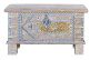 Holztruhe Bronze Braun 80x40x45cm