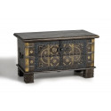 Holztruhe Bronze Braun 80x40x46cm