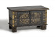 Holztruhe Bronze Braun 80x40x46cm