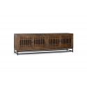 TV-Möbel Holz Eisen Braun 200x45x65cm