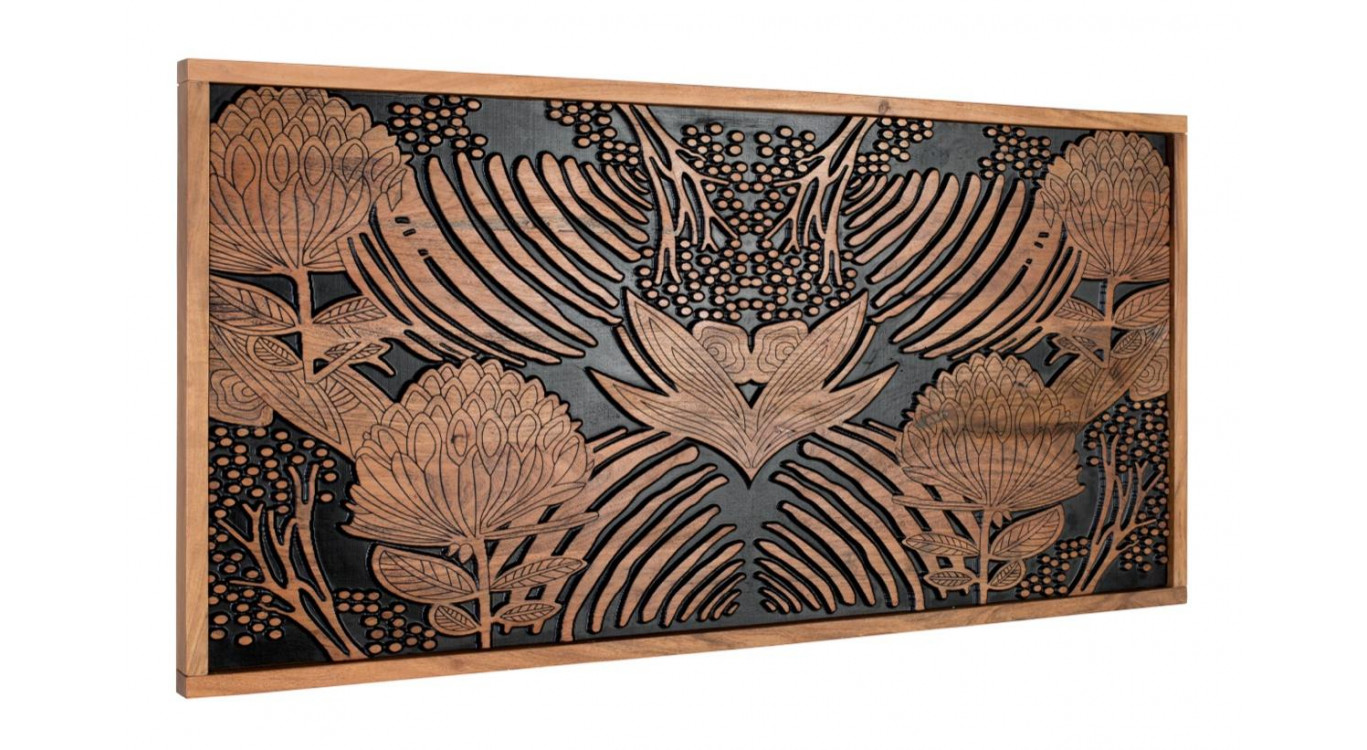 Tête de Lit Bois Marron 166x6x81cm