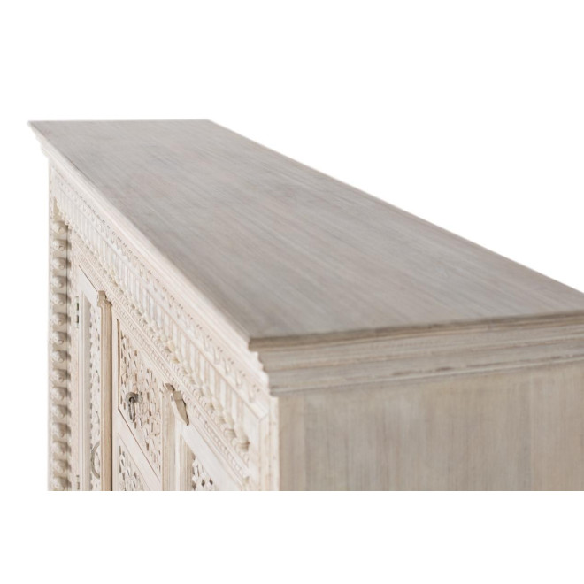 Buffet 3 Tiroirs Bois Blanc 150x40x100cm