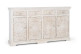 Credenza in legno bianco 180x40x100cm