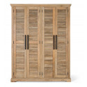 Schrank Holz Braun 150x50x190cm