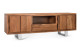 Soporte TV 1 Cajón Madera Hierro Marrón Blanco 170x40x56cm