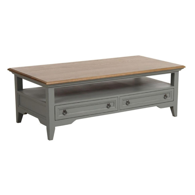 Table Basse Rectangulaire 2 Tiroirs