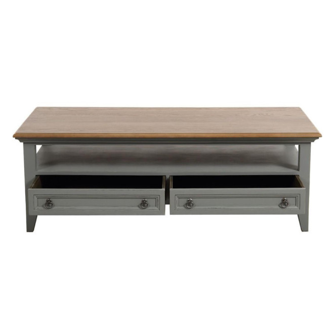 Table Basse Rectangulaire 2 Tiroirs