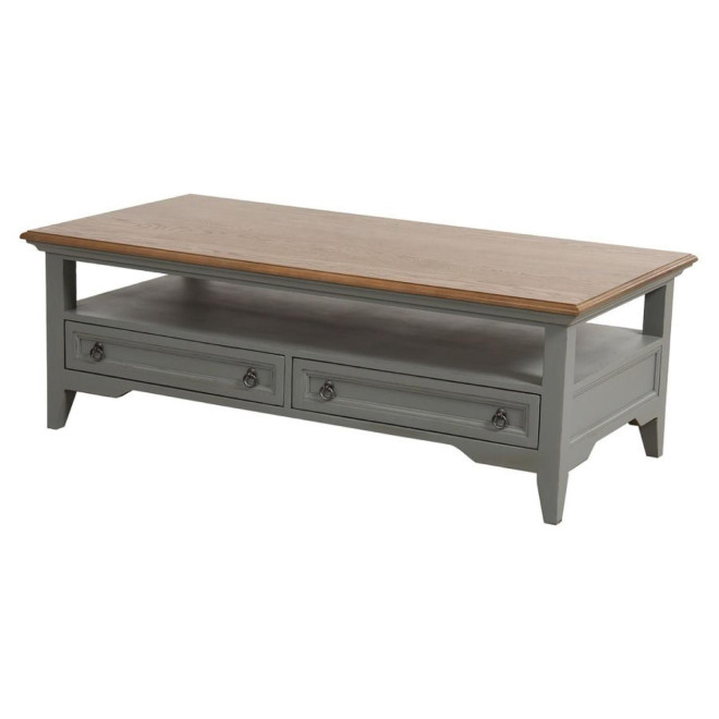 Table Basse Rectangulaire 2 Tiroirs