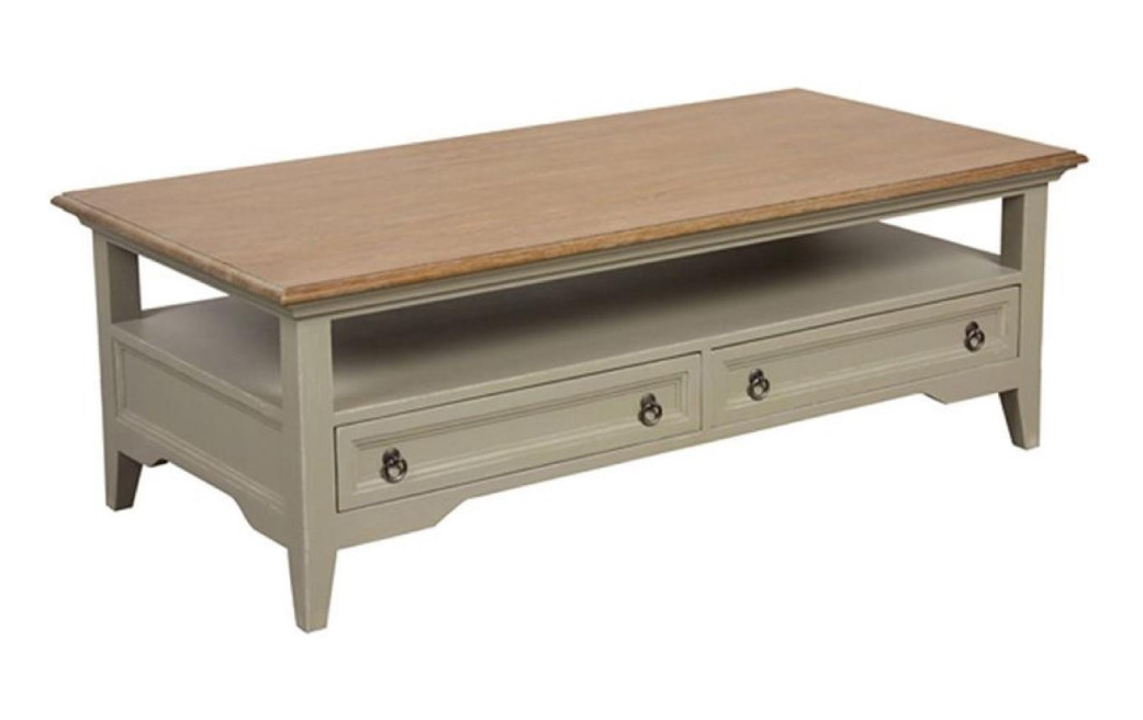 Table Basse Rectangulaire 2 Tiroirs