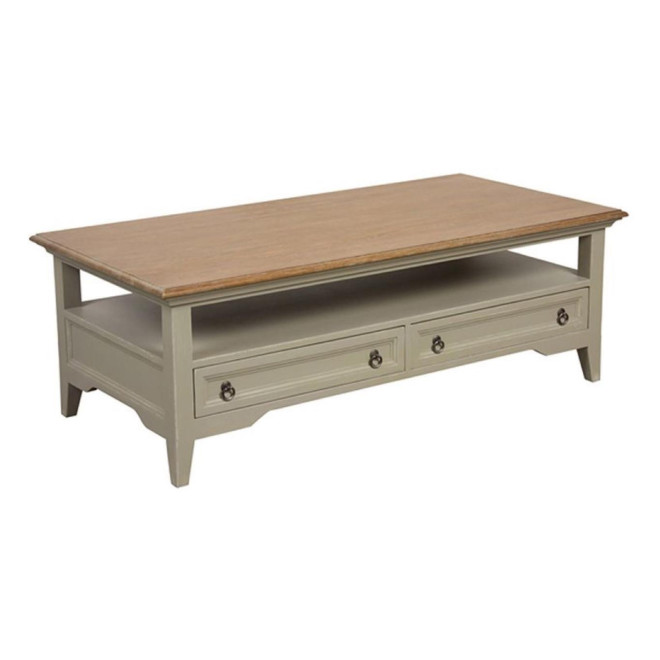 Table Basse Rectangulaire 2 Tiroirs