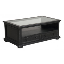 Table Basse Rectangulaire Plateau En Verre