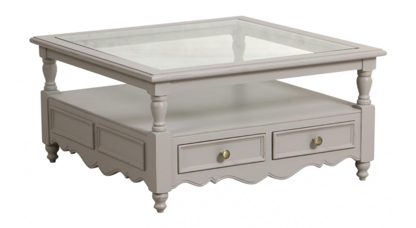 Table Basse Plateau En Verre