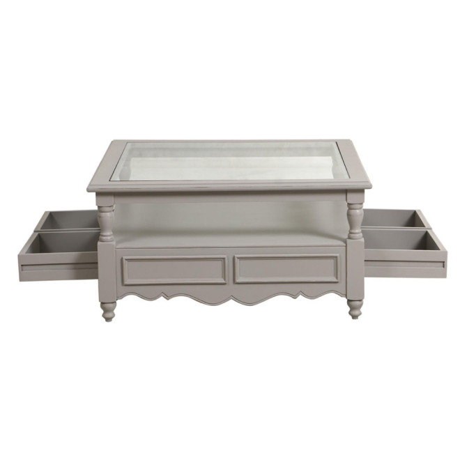 Table Basse Plateau En Verre
