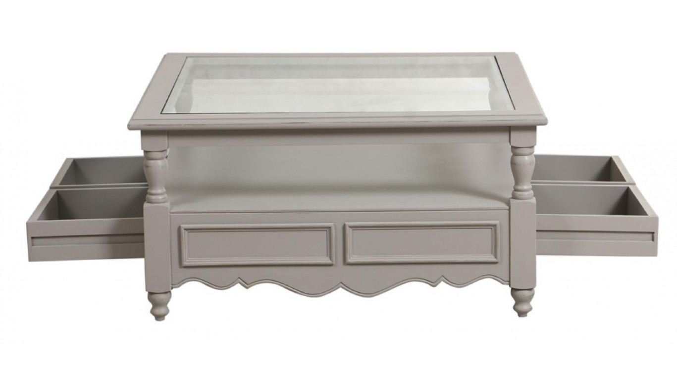 Table Basse Plateau En Verre