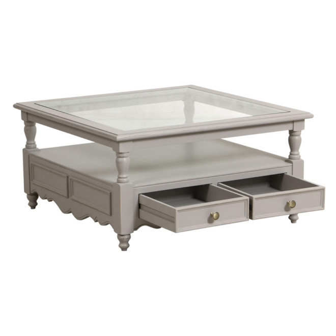 Table Basse Plateau En Verre