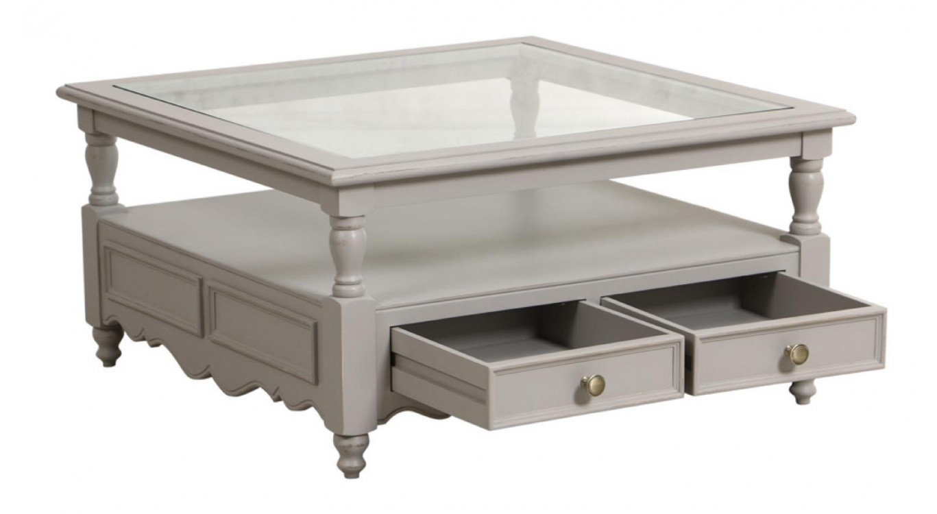 Table Basse Plateau En Verre