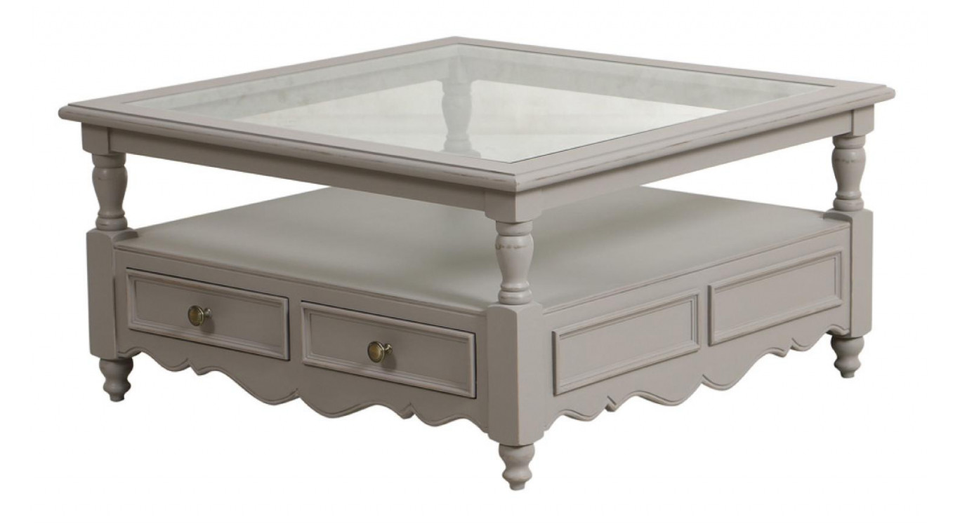 Table Basse Plateau En Verre