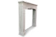 Einrahmung Mantel Kamin Holz Weiß 114x20x102.5cm