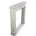 Mantel Frame White Cerused Wood 104x17x99cm
