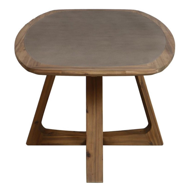 Table Ovale En Acacia Massif