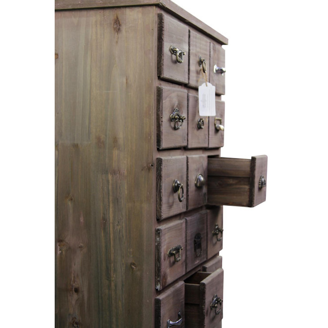 Wochenmöbel Chiffonnier Grainetier Holz 18 Schubladen 67x36x110cm