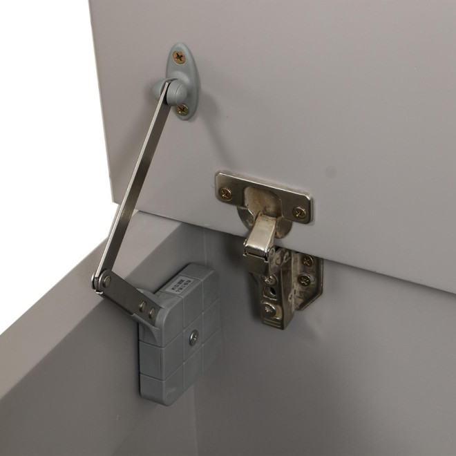 Meuble D'Entrée Avec Banc Coffre Et 4 Patères