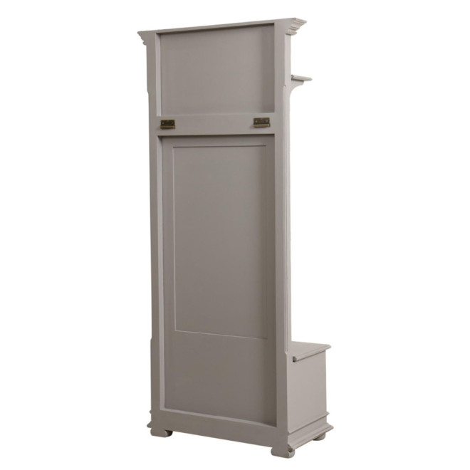 Meuble D'Entrée Avec Banc Coffre Et 4 Patères