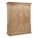 3-door closet with 5 drawers