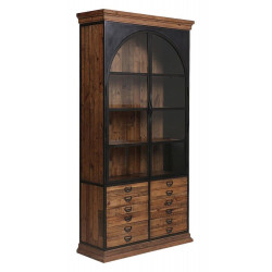 Bibliothèque Vitrée 2 Portes