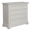 5-drawer chest with rounded legs