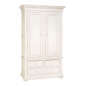 White closet 2 doors 3 drawers