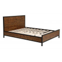 Cama de madera reciclada (patas de acero) 140X190