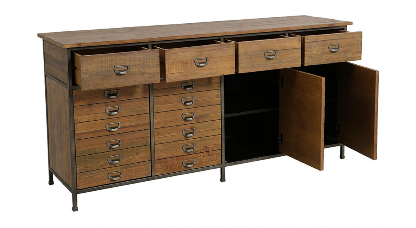 Bas De Buffet 4 Portes 4 Tiroirs