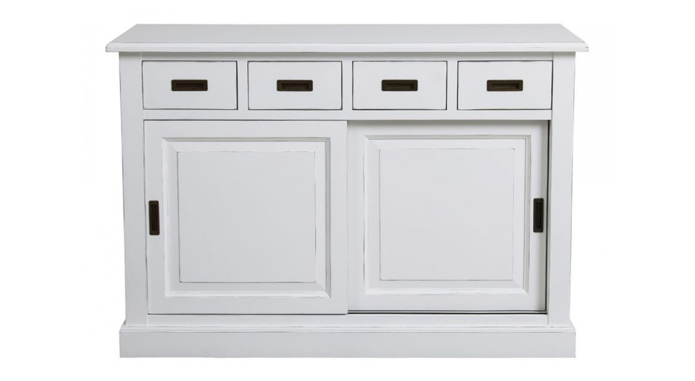 Bas De Buffet 2 Portes 4 Tiroirs Supérieurs